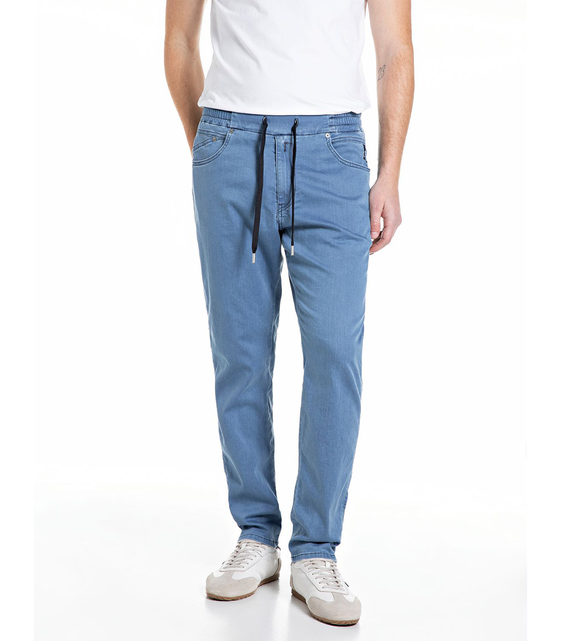 リラックステーパードLANNY Touch denim 詳細画像 ブルー 1